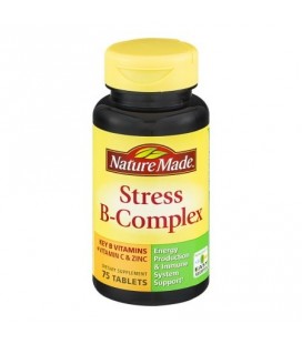 Nature Made B-Complex Stress Complément alimentaire avec la vitamine C et de zinc 75ct