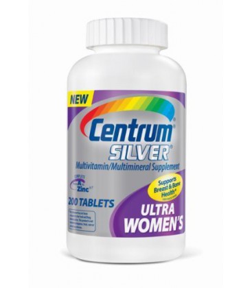 Centrum Ultra Silver, For Women 50+, 200-Count Bottle