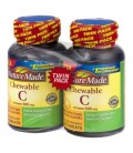Nature Made Vitamine C 500 mg à croquer Des comprimés à deux lits Paquet 60 ct ct Dietary Supplement 2