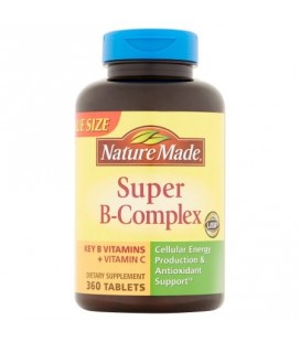 Nature Made Super B-Complex de suppléments alimentaires avec la vitamine C et l'acide folique 360ct