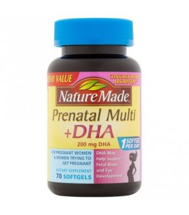 Nature Made prénatale Multi - DHA Compléments alimentaires Gélules 70 ct