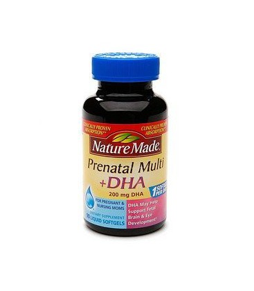 Nature Made Prenatal MultiPlus 200 mg DHA - 90 Liquid Softge