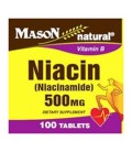 Mason Niacine naturel (nicotinamide) 500 mg de vitamine B3 - 100 comprimésEa