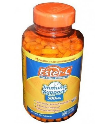 Ester-C 24 Hour Immune Support 500 mg Non-acidic Stomach Fri