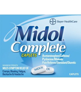 Midol Complete Caplets, 40-Count Boxes (Pack of 3)