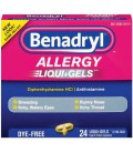 Benadryl Dye-Free Allergy Reliefs, 24-Count Liqui-gels (Pack