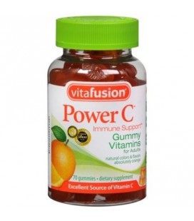 Vitafusion Puissance C Gummy Vitamines Absolument orange 70 Chaque (Pack de 4)
