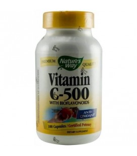 Nature's Way Vitamine C 500 avec bioflavonoïdes capsules 100 CT