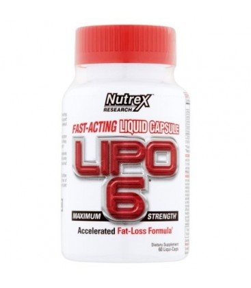 Lipo-6 à action rapide liquide Capsule brûleur de graisse 60 ct