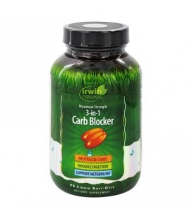 Irwin Naturals Maximum Strength 3-in-1 Carb Blocker 75 ct