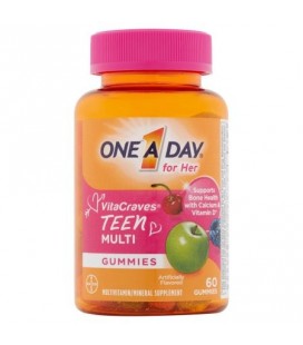 One A Day Teen Ses jujubes Supplément VitaCraves multivitamines - minéraux 60 ct