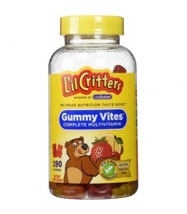 L'il Critters Gummy Vites multivitamines et formule minérale pour les enfants 190 ch (pack de 3)