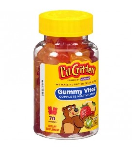 L'il Critters Gummy Vites multivitamines et minéraux Formule Gummy Bears de supplément alimentaire 70 pk