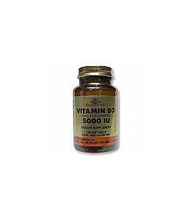 Solgar -Vitamin D3 (Cholecalciferol) 5000 IU 100 Softgels