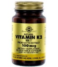Solgar - Natural Vitamin K2 (MK-7) 100 mcg Vegetable Capsules - 50