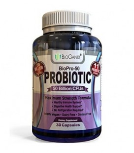 Supplément ultime BIOPRO-50 Probiotique avec 50 milliards CFU et 11 Souches par capsule - Dr Noté meilleur pour les femmes et le