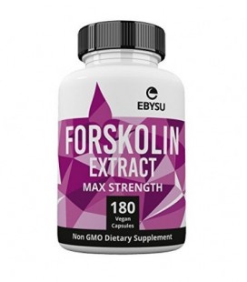 EBYSU forskoline Extrait - Force 500mg Max - 180 Capsules perte de poids et l'appétit supplément Suppressant