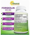 100% Pure forskoline 500mg Max Force - 180 capsules, forskoline supplément pour le carburant extrait de perte de poids, coleus f