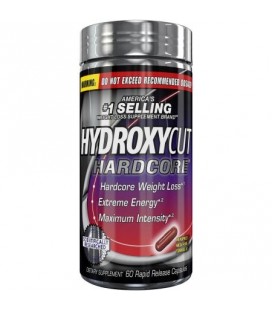 Hydroxycut Hardcore Dietary Supplement Quick Release Capsules 60 count