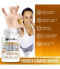 Curcuma curcumine avec Bioperine anti-inflammatoires par Perfotek Antioxydant et anti-vieillissement supplément avec 10 mg de p