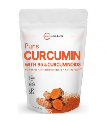 Extra Strength Premium curcumine pur à 95% (Curcuma curcumine Extrait) en poudre 1 Pack Anti-inflammatoires puissants (100 Anti
