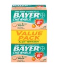 Aspirine Bayer Regimen 81mg comprimés à croquer Analgésique Orange 108 Count