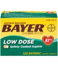 Bayer Aspirine à faible dose Regimen 81mg entériques comprimés enrobés 120 Ct