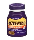 Bayer Retour -amp- Extra Body Force Aspirine 500mg comprimés enrobés soulagement rapide sur le site de la douleur la douleur r