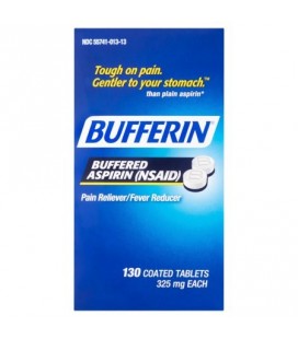 Bufferin Buffered aspirine (AINS) des comprimés enrobés 325 mg 130 count