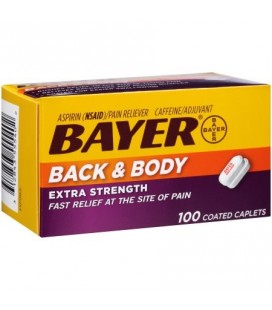 Bayer Retour -amp- Extra Body Force Aspirine 500mg comprimés enrobés soulagement rapide sur le site de la douleur la douleur r