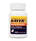 Bayer Retour -amp- Extra Body Force Aspirine 500mg comprimés enrobés soulagement rapide sur le site de la douleur la douleur r