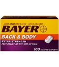 Bayer Retour -amp- Extra Body Force Aspirine 500mg comprimés enrobés soulagement rapide sur le site de la douleur la douleur r