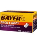 Bayer Retour -amp- Extra Body Force Aspirine 500mg comprimés enrobés soulagement rapide sur le site de la douleur la douleur r