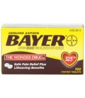 Pack de 2 Bayer Aspirine Anti douleur 325mg, 100 Caps