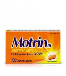 Motrin IB Ibuprofen des douleurs et soulagement de la douleur 100 Count