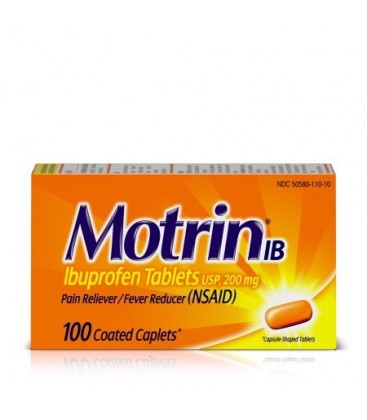 Motrin IB Ibuprofen des douleurs et soulagement de la douleur 100 Count