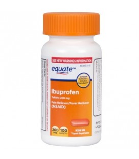 Equate Analgésique Ibuprofen caplets 200 mg 100 Ct