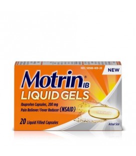 Motrin IB Liquid Gels Ibuprofen des douleurs et soulagement de la douleur 20 Count