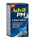 Advil PM (80 Count) Analgésique - Sleep Aid liquide Nighttime Rempli Capsule 200mg Ibuprofène 38mg diphenhydramine
