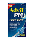 Advil PM (80 Count) Analgésique - Sleep Aid liquide Nighttime Rempli Capsule 200mg Ibuprofène 38mg diphenhydramine