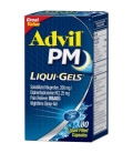 Advil PM (80 Count) Analgésique - Sleep Aid liquide Nighttime Rempli Capsule 200mg Ibuprofène 38mg diphenhydramine