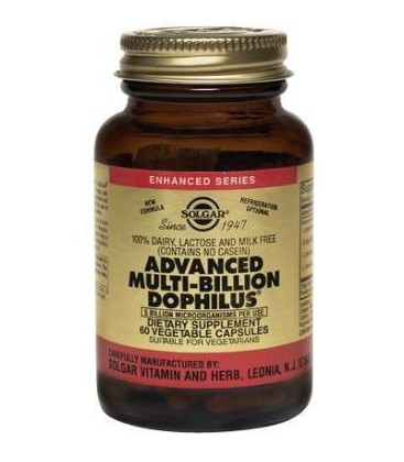 Advanced Multi-Billion Dophilus - Helps maintain a healthy intestinal flora, 60 Vcaps,(Solgar)