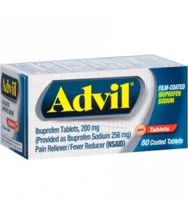 Advil pelliculé (80 Count) Analgésique - Fièvre Réducteur Tablet 200mg Ibuprofène soulagement de la douleur temporaire