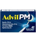 Advil PM Analgésique - Sleep Aid Nighttime (Ibuprofène et Diphenhydramine) (40 ct Box)