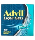 Advil Liqui-Gels (160 Count) anti-douleur - fièvre réducteur liquide remplissant la capsule 200 mg Ibuprofen soulagement de la