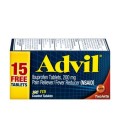 Advil (115 Count) anti-douleur - fièvre Réducteur de comprimé enrobé 200 mg Ibuprofen soulagement de la douleur temporaire