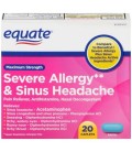 Equate Force maximale à 325 mgr d'Acetaminophen-20Caps