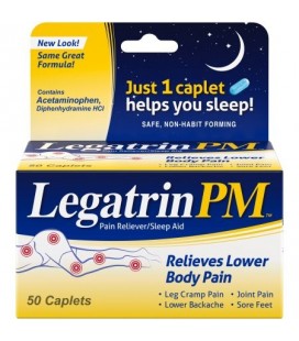 Legatrin PM ™ Analgésique - Sleep Aid Caplets 50 ct Box