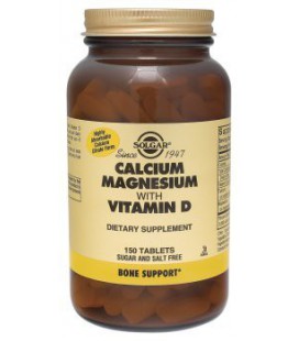 Solgar - Calcium Magnesium With Vit D, 150 tablets