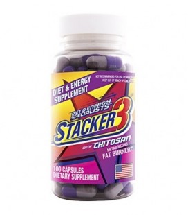 Stacker 3 métaboliser brûleur de graisse avec chitosan, 100 capsules